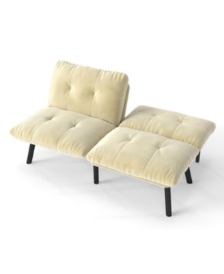 Streamdale Cream Convertible Folding Modern sofa Bed