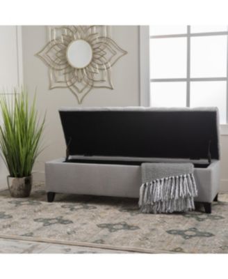 Streamdale Button Tufted Diamond Stitch Storage Ottoman Bench