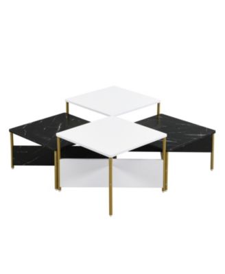 Modern Nesting Coffee Tables - Mid Century Square Set