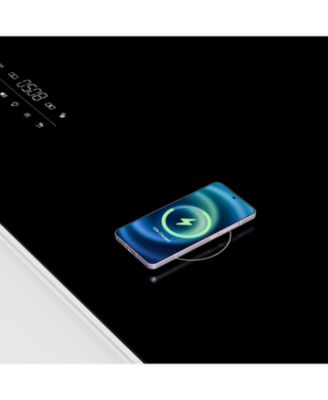 Smart Coffee Table Fridge/Freezer, Bluetooth, Wireless Charge, USB, Light - White