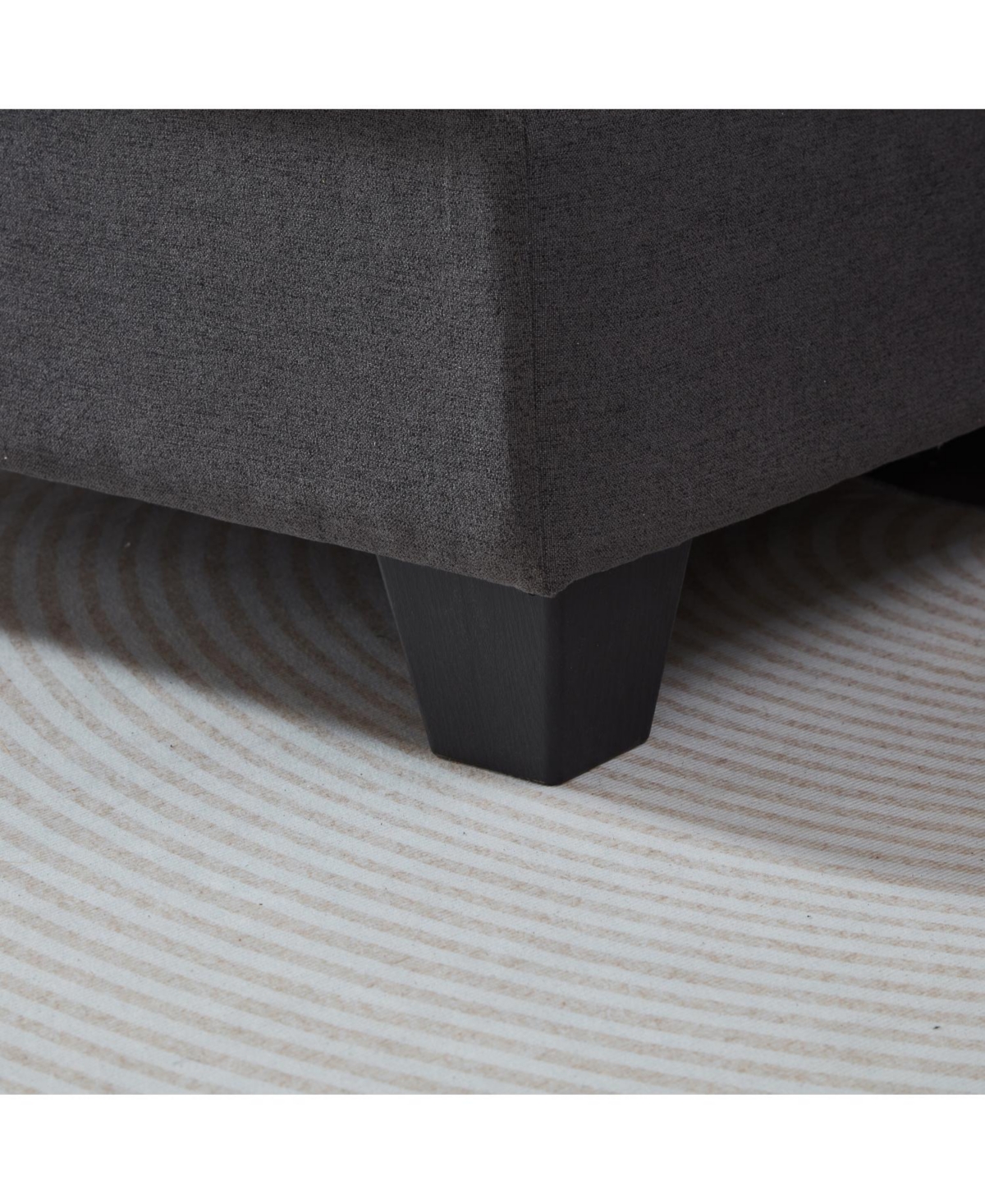 Streamdale Furniture 86" L-Shaped Sectional Sofa with Ottoman & Armrest Organizer