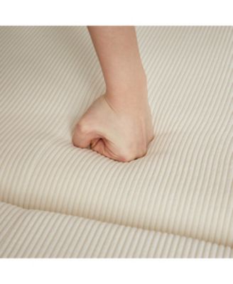 66" Sleeper Sofa Bed 3-in-1 Pullout, Corduroy, Beige