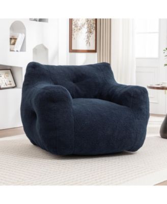 Bean Bag Sofa Chair with Armrests, High-Density Foam, Comfy for Living Room/Bedroom