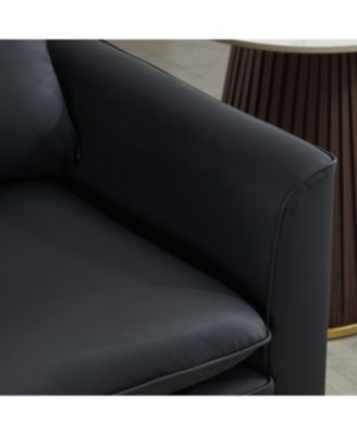 Cat Paw Leather Sofa 2PC Black