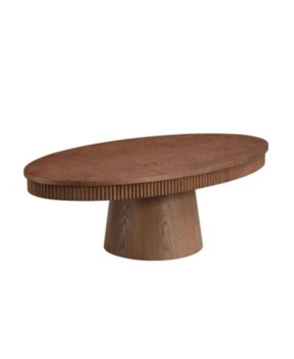 Modern Oval Handcraft Drum Coffee Table