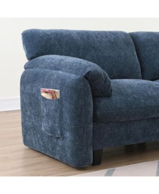 108" Modular Sectional Sofa Wide Seat USB Charger Ottoman