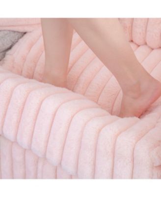 Plush Modular Sofa Single - Light Pink