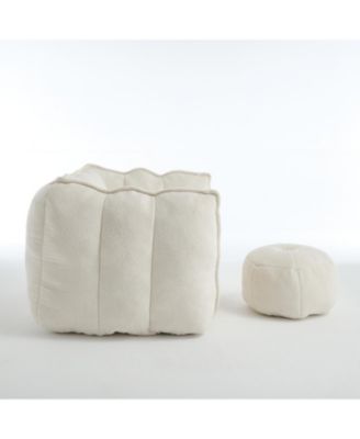 Soft Bean Bag Chair with Footstool