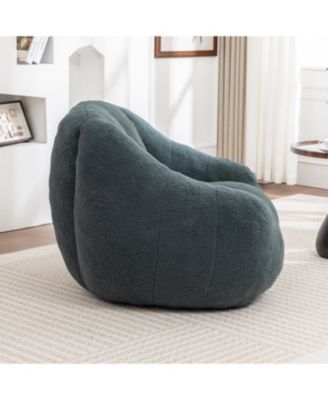Tufted Bean Bag Chair with Memory Foam