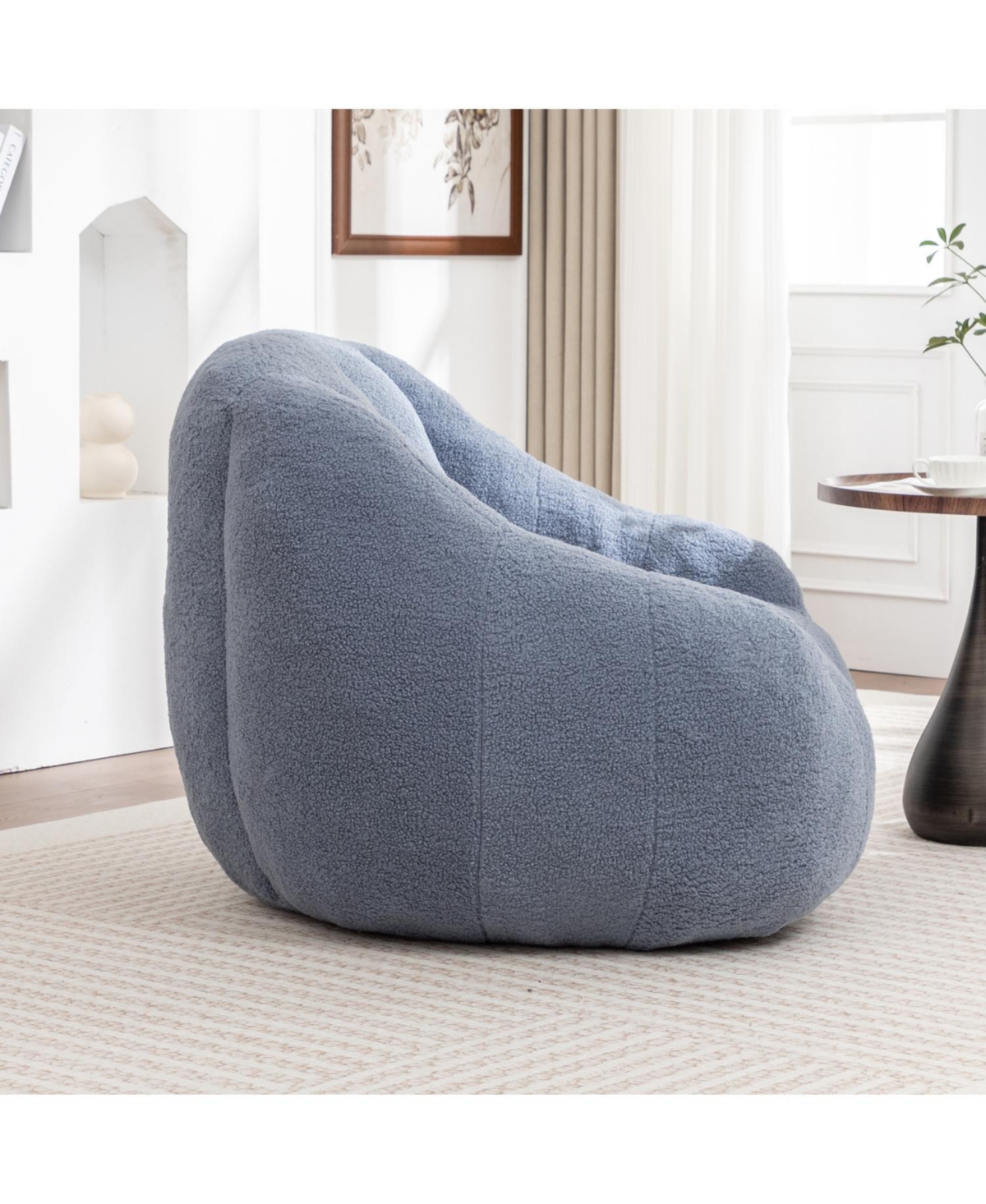 Streamdale Furniture Tufted Bean Bag Chair with Memory Foam