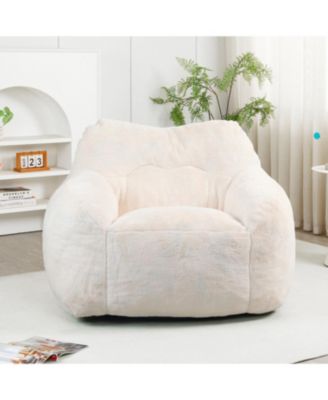 Bean Bag Sofa Chair with Armrests - Comfy Living Room Seating