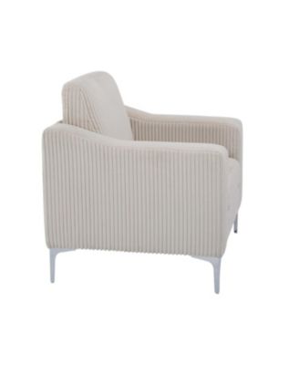 Convertible Corduroy Sectional Sofa - Beige