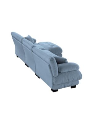 Luxury Modular Sectional Sofa - Chenille Blue