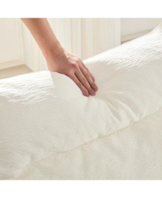 3-Seat Sofa Lounge Chair - White Polyester