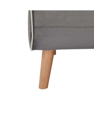 Velvet Foldable Sleeper Chair - Adjustable Back, Converts to Bed, Includes Pillow