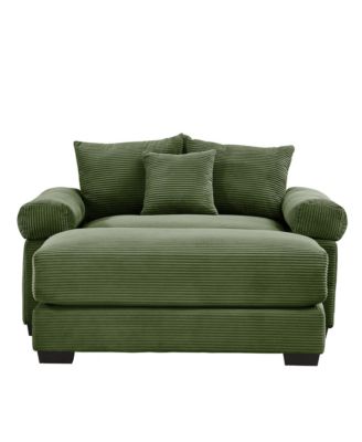 Streamdale Oversized Cloud Modular Sectional Couch, Corduroy, Ottoman, Chaise