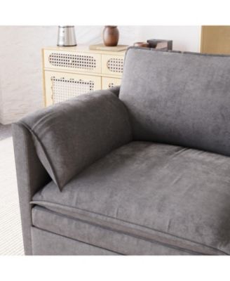 74" Loveseat Sofa - Mid Century Modern Couch for Small Spaces