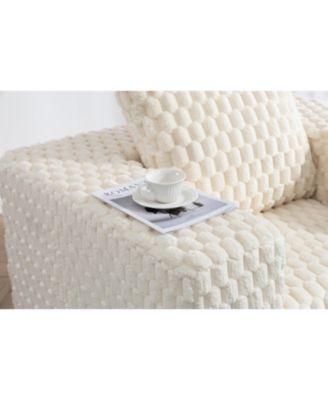 Corduroy compression sofa with Ottoman