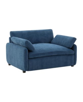  Oversized Chenille Sofa Chair - Wide Deep Seat, Modern Armchair