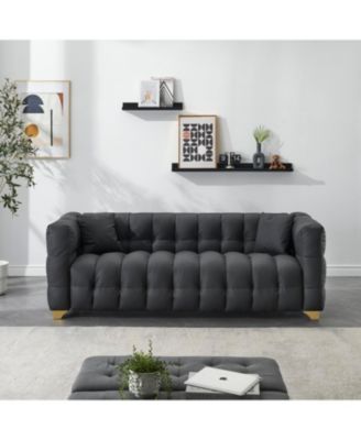 Tech Fabric 3-Seat Sofa- 80" Long, Waterproof, Stain & Cat-Proof