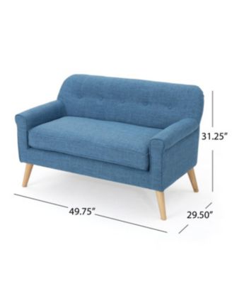 Tufted Two-Seater Loveseat- Mid-Century Modern Elegance