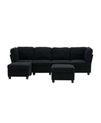 Streamdale Modular Sectional Sofa- Convertible 6-Seat Couch with Chaise & Ottoman