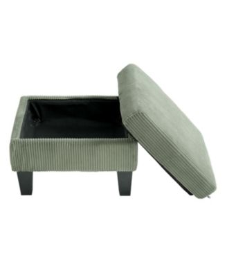 Corduroy Sofa- Modern Design, Easy Assembly - Olive Green