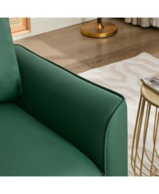  Cat Paw Green Leather Sofa & Chair Set