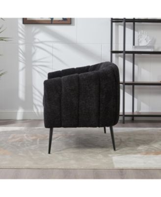 50.2" Chenille Loveseat, Modern Glam Settee, Channel Tufted 2-Seater