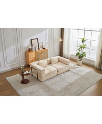 Compression Convertible Sofa Bed, Chenille