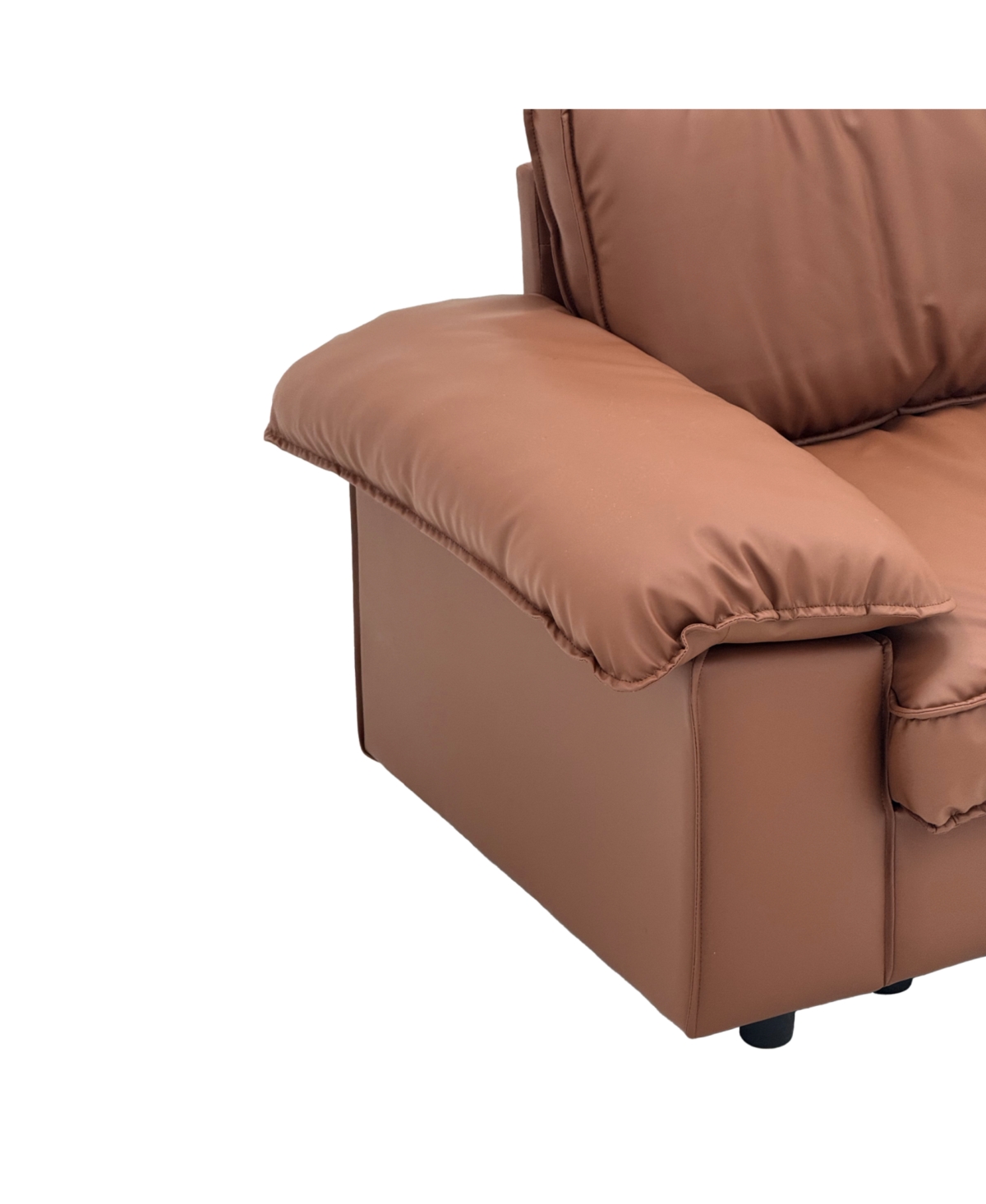 Streamdale Furniture Modern Faux Leather 79" Storage Loveseat