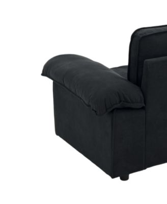 Velvet Storage Loveseat - Modern Sofa for Small Spaces