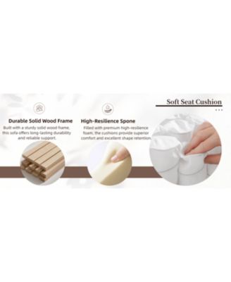 Streamdale Cream Velvet Tufted Sofa Set - Modern Comfort & Style