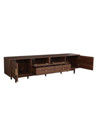  76" TV Stand with Drawers for Living Room/Bedroom Modern Chic Entertainment Center