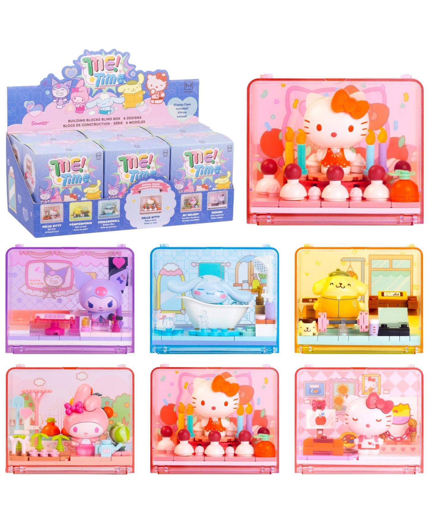 Детский конструктор Hamee Sanrio Hello Kitty and Friends Me Time Blind Box 100-Piece Building Set, Ages 6+ — фото 8