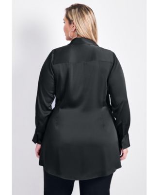 Women's Goldi Satin Wrap Blouse