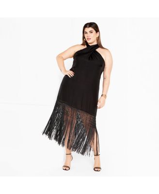 Plus Size Calypso Fringe Dress