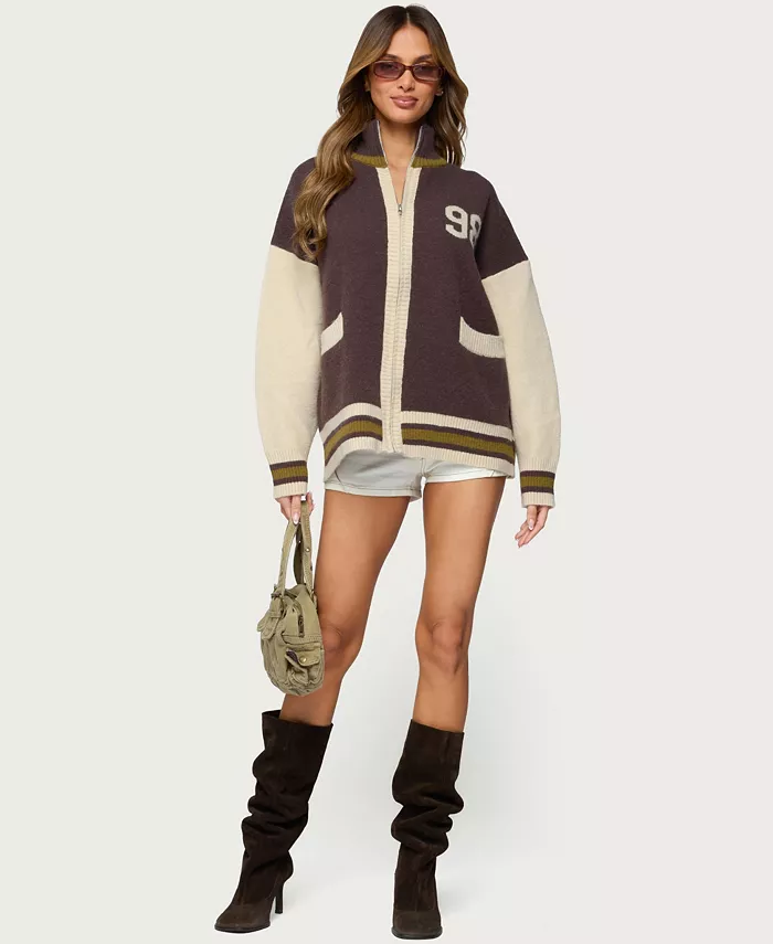 Women's 98 Varsity Zip Up Sweater - thumbnail 10