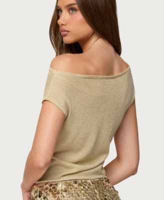 Women's Holly Glitter Off Shoulder Top