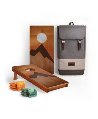 1ft x 2ft Retro Mahogany Pathfinder Cornhole Board Set