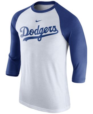 Nike - Men's Los Angeles Dodgers Wordmark Raglan T-Shirt