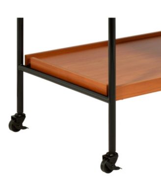 Lisses Chrome Finish Serving Cart