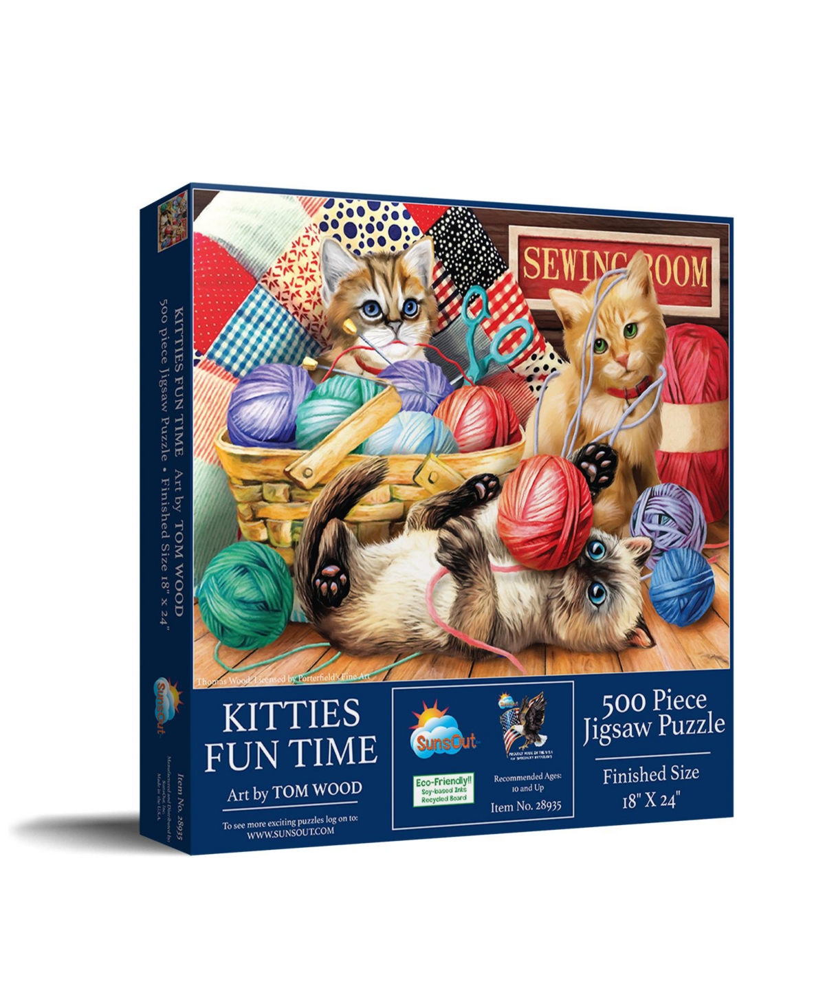 SunsOut Kitties Fun Time 500 piece Jigsaw Puzzle for Adults