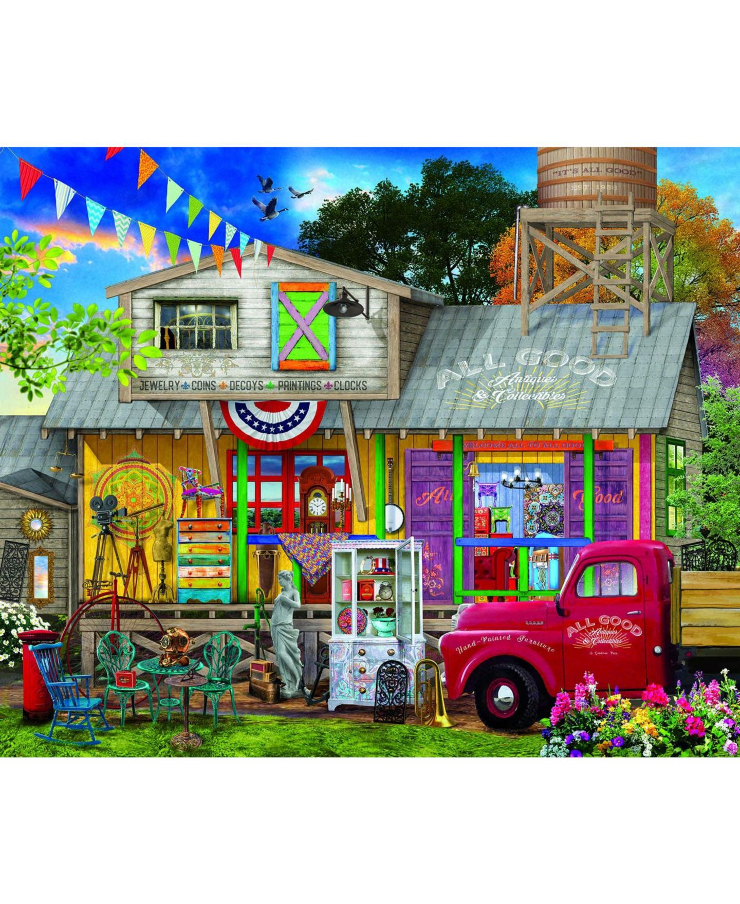 Детский пазл SunsOut All Good Antiques 1000 Piece Jigsaw Puzzle, Ages 15+ — фото 3