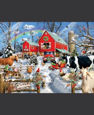 Winter Barn 300 piece Jigsaw Puzzle for Adults Christmas