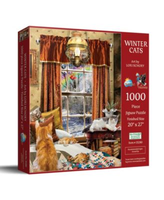 Winter Cats 1000 piece Jigsaw Puzzle for Adults