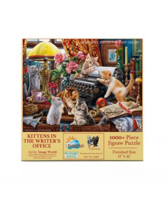 Kittens in the Writer's Office 1000 piece Jigsaw Puzzle for Adults Large Pieces