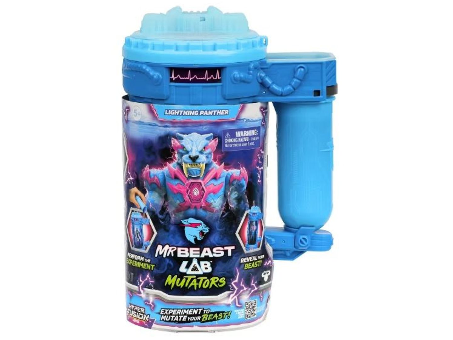 Детская фигурка Mr Beast Lab Hyper Fusion Lightning Panther Articulated Action Figure, Ages 5+ — фото 3