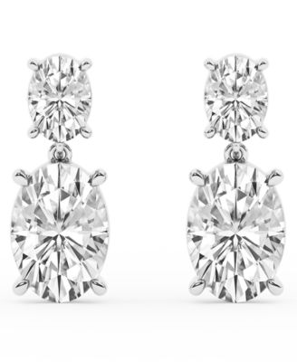 Lab Grown Diamond Drop Earrings (4 ct. t.w.) in 14k White Gold