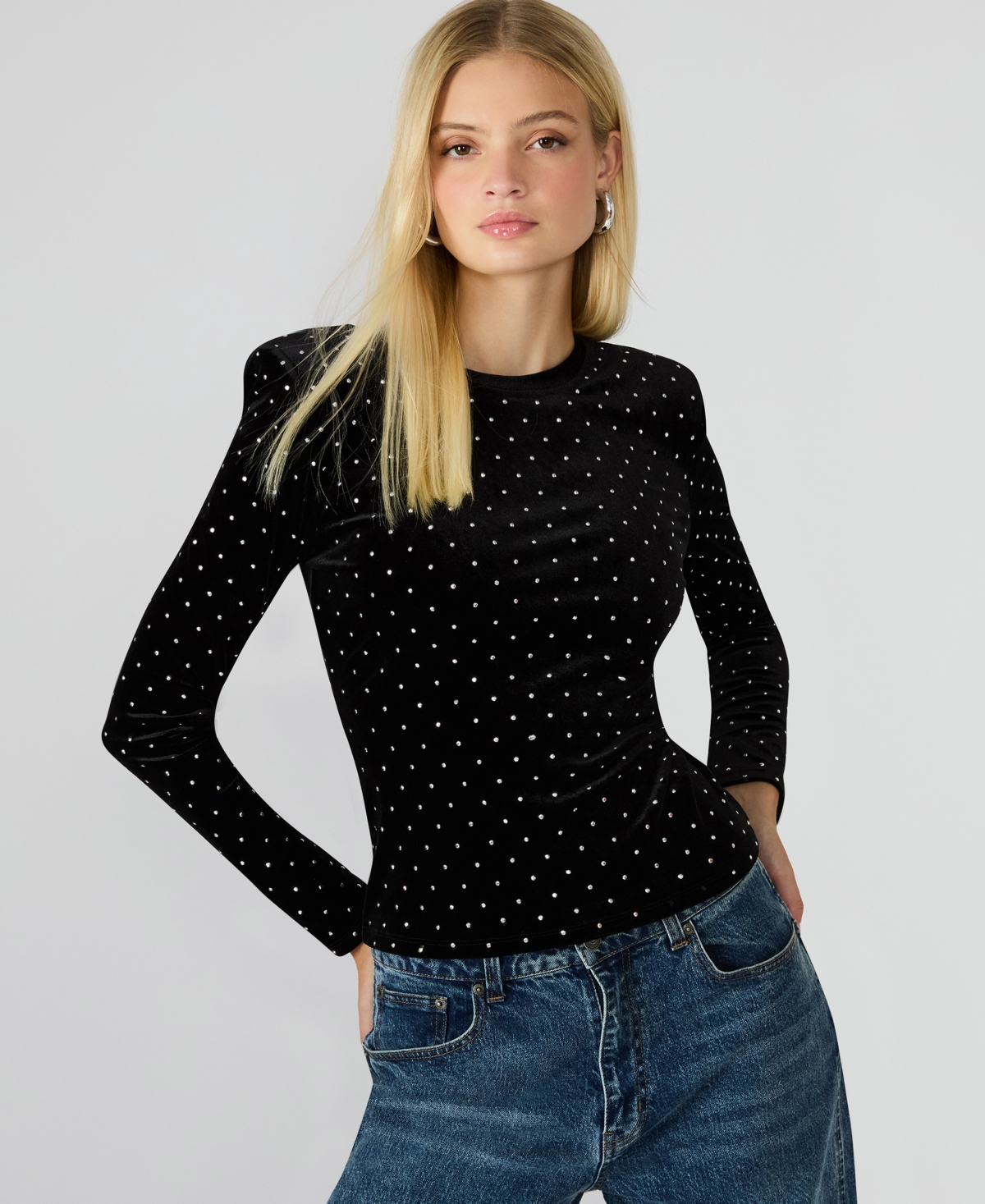 Steve Madden Women's Maddilyn Embellished Top